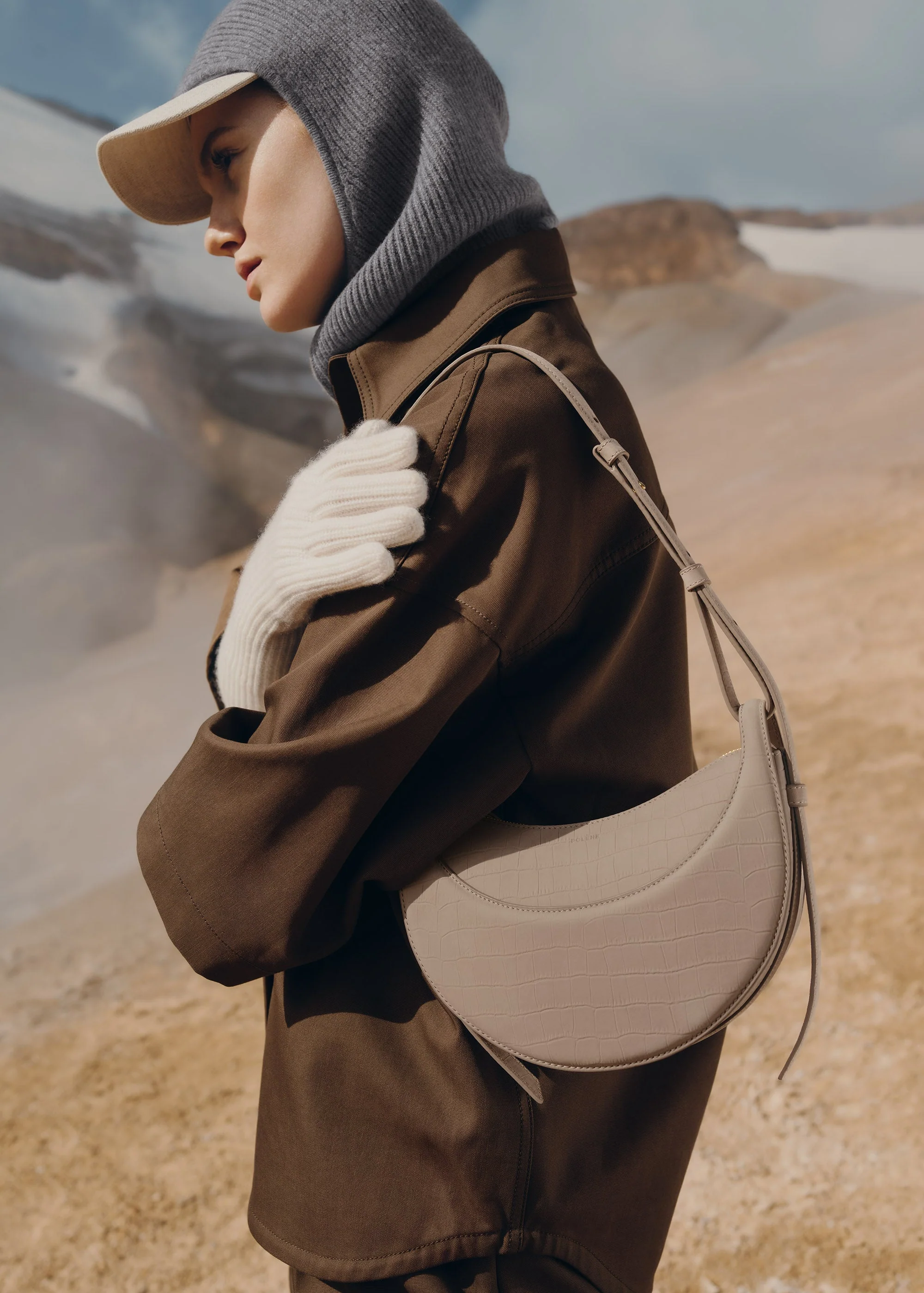 Numéro Dix - Crocodile Nubuck Taupe - Image 5