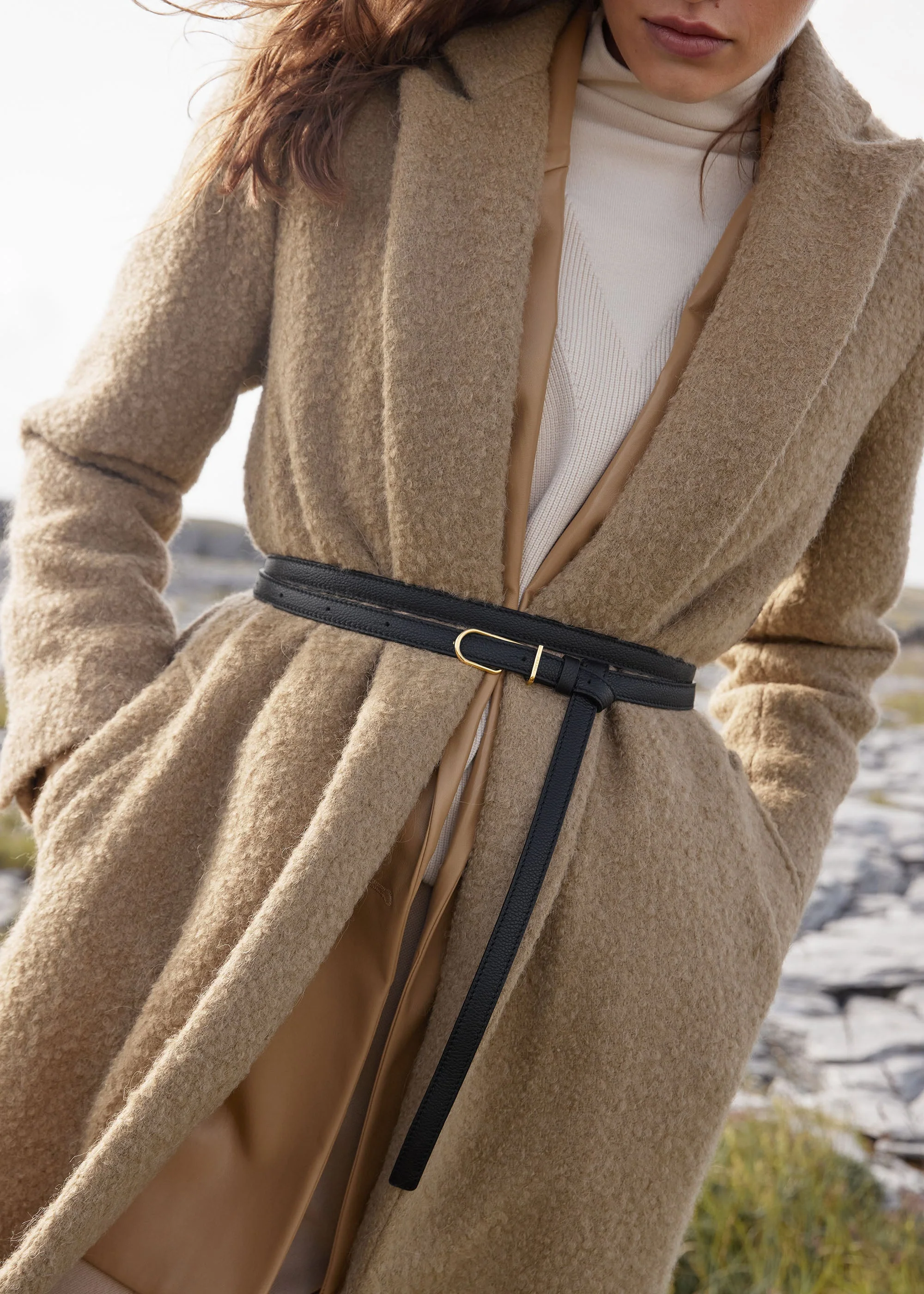 Thin Umi Belt - Textured Black - Image 3